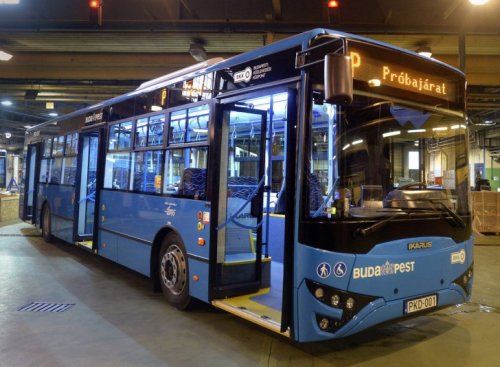BKV telephelyén összeszerelt busz